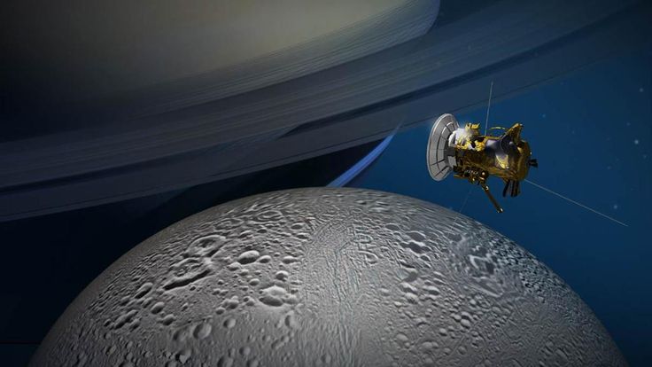 Concepção-artística-da-sonda-Cassini-sobrevoando-Encélado