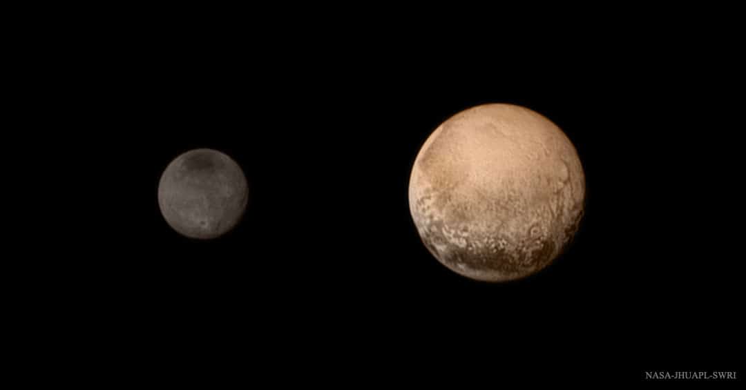 Plutão e Caronte.