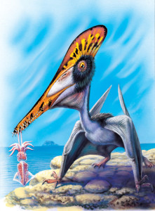 Pterodactylus. Créditos pela ilustração: © Luis Rey Dimorphodon © Luis Rey
