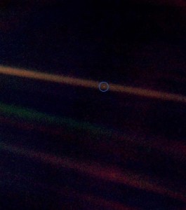 Foto tirada pela sonda Voyager nas imediações de Netuno.